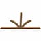 Ekena Millwork Richland Timber Gable Bracket, Western Red Cedar, 72"W x 39"H x 1 1/2"D x 3 1/2"F, 13/12 Pitch GBW072X39X0204RIC00SWR - alternate 5
